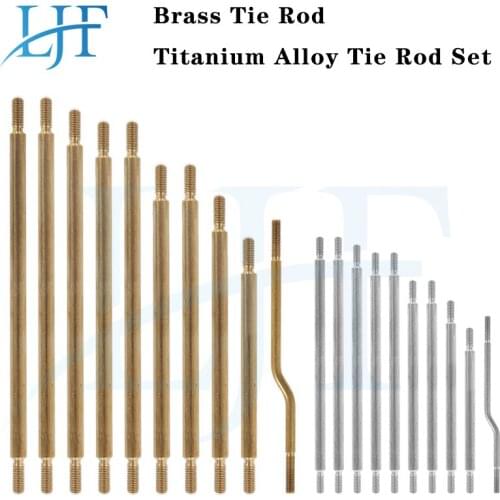 LJF 1set Brass Tie Rod /Titanium Alloy Tie Rod Set For 1/10 RC Crawler Car Axial Scx10 III AX103007 L272