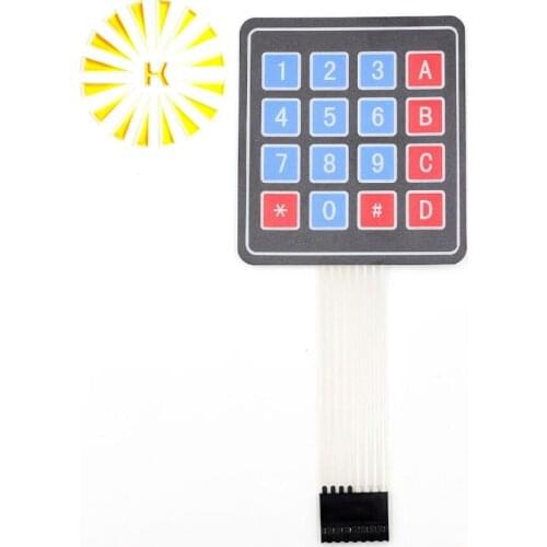 4*4 Matrix Array/Matrix Keyboard 16 Key Membrane Switch Keypad for arduino 4X4 Matrix Keyboard Connector