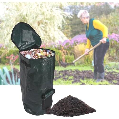 Compost bag garden gardening leaf bag garden deciduous organic fertilizer bag compost bucket garden trash can