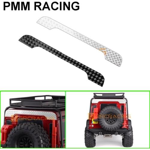 Metal Tailgate Top Anti-skid Plate Decoration for 1/10 RC Crawler Car Defender Traxxas TRX4 TRX-4 82056-4 Upgrade Parts