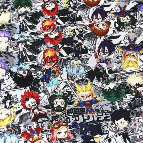 Cartoon Japanese Anime D-Slayer Cotton Fabric for Kids Clothes Home Textiles Cloth Slipcover Cushion Cover DIY Sewing Material