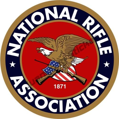 NRA Logo Sticker - Car Truck Window Laptop Vinyl Decal Gun 2nd Amendment Bumper Camper SUV Fine Decal Decor Graphic PVC13x13cm