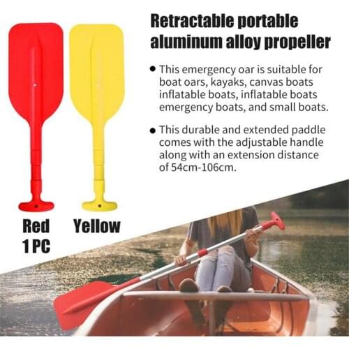 Non Slip Fishing Oar Rowing Telescoping Paddle Portable Lightweight Rafting Outdoor Boat Paddle Safety Aluminum Alloy Paddle