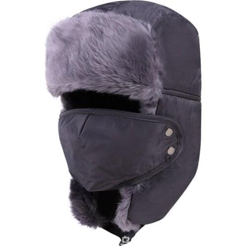 New Balaclava Earflap Bomber Hats Caps Scarf Men Women Russian Trapper Hat Trooper Earflap Snow Ski Hat Cap With Scarve