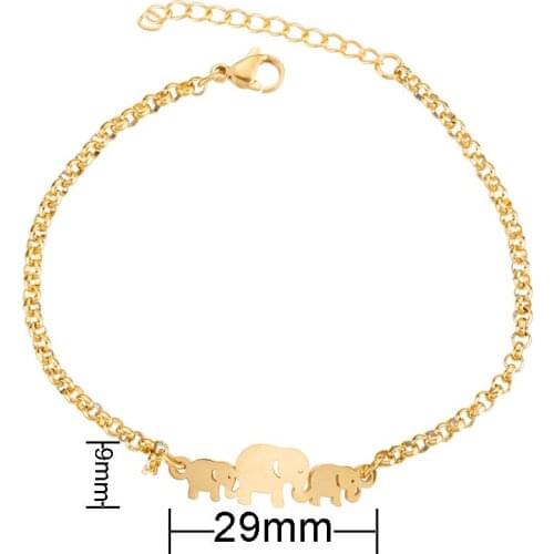 New cute elephant bracelet warm and happy elephant cute little elephant girly temperament animal jewelry holiday commemoration d