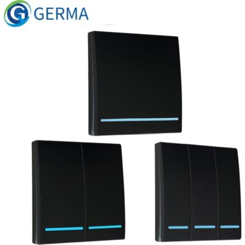 GERMA Wireless Remote Control AC 220V Receiver 86 Wall Panel Remote Transmitter Hall Bedroom Ceiling Lights Wall Lamps TX