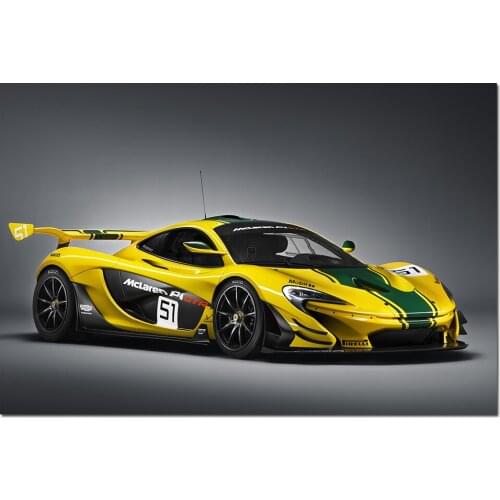McLaren P1 GTR Supercar Posters and Prints Wall Art Canvas Painting Wall Picture For Living Room Decor