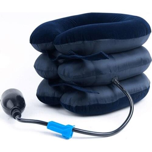 U-Shape Massage Pillow Travel Airplane Air Inflatable Neck Pillows Car Head Neck Rest Air Cushion for Sleep Home Textile