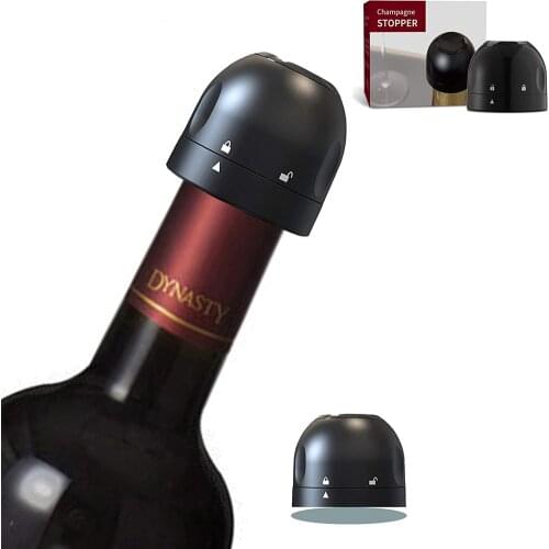 Vacuum Wine Champagne Bottle Cap Stopper Mini Fresh-Keeping Reusable ABS Bottle Stopper Bar Accessories Home Bars Wine Corks