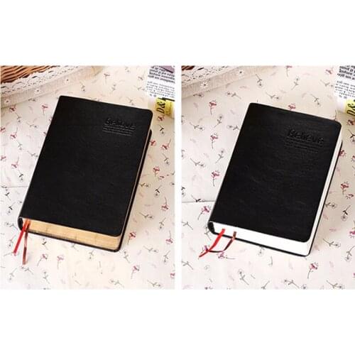 Vintage Thick Paper Notebook Notepad PU+Paper Bible Diary Book Journals Agenda Planner School Office Stationery Supplies