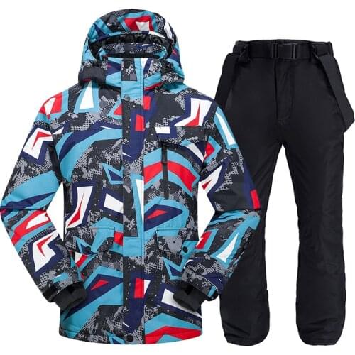 Winter men Ski Suit 2020 Ski Jacket and Pants for men Warm Waterproof Windproof Skiing and Snowboarding Suits Ski Coat