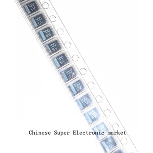 10PCS 6.3V 100uF 6V 107 B 3528 Tantalum Capacitor