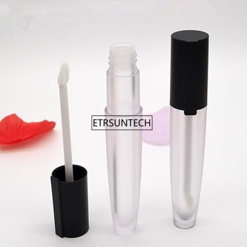 100pcs Frosted Plastic DIY Lip Gloss Tube Empty Cosmetic Lip Gloss Containers Refillable Bottle 5ml F3520