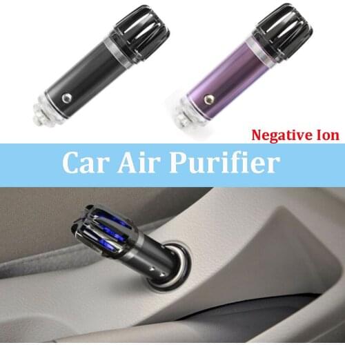 12V Mini Car Air Purifier Negative Ion Amount Oxygen Bar Mist Maker for Car Home Office Auto Electrical Accessories