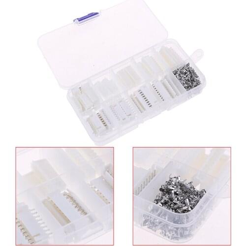 200pcs XH Kit 6p 7p 8p 9P 10 Pin 2.54mm Pitch Terminal Kit/Housing/Pin Header JST Connector Wire Connectors Adaptor XH Kits