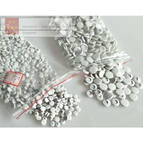 50 pcs Various Size Clarinet pads set White leather pads parts 6mm-17mm kit