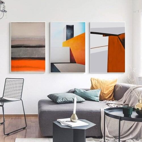 Abstract Solid Geometry Canvas Paintings Wall Art Prints Poster Living Room Decor Modern Paintings On The Wall Home Decoration