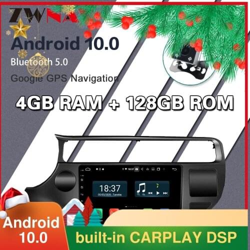 4G 128G 2DIN Android 10 Car Radio Multimedia Video Player For KIA K3 RIO 2015-2018 GPS Navigaion 2din Navigation GPS