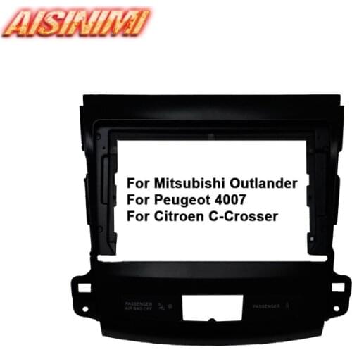 Aisinimi Car DVD frame 9 inch FOR Mitsubishi Outlander (2008-2012) Peugeot 4007 Citroen C-Crosser stereo car monitor all in one