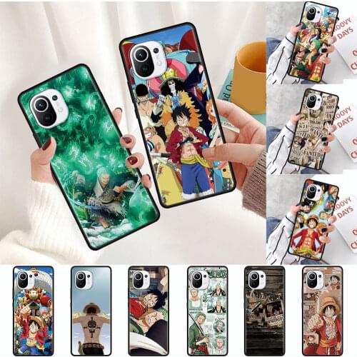 Anime One Piece Zoro Luffy Hot Phone Case for Xiaomi Mi 10T Pro Note 10 11 Lite 5G 9T A2 8 Lite CC9 11Ultra CC9E 9 Back Cover