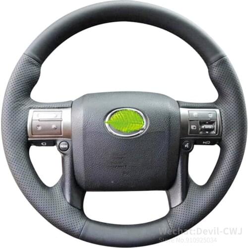 For Lexus LS460 LS600 LS430 LS400 LX570 LX470 Alcantara & leather hand-stitch steering wheel cover car interior accessories