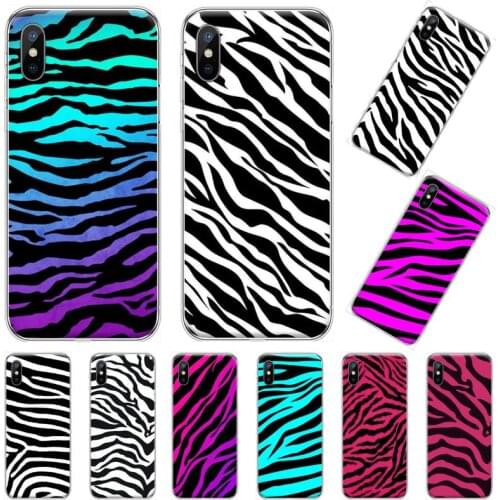 Zebra Black white gradient stripes Silicone Black Phone Case For iphone 4 4s 5 5s 5c se 6 6s 7 8 plus x xs xr 11 pro max