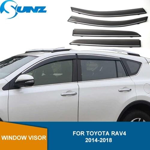 Side Window Deflector For Toyota Rav4 2014 2015 2016 2017 2018 Window Visors Weathershields Wind Rain Guards SUNZ