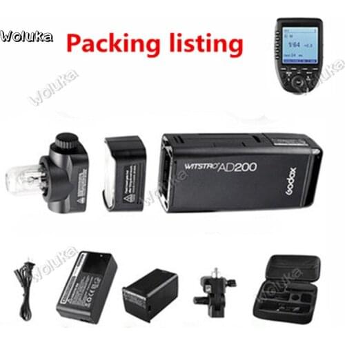 Godox AD200 SLR Flash pocket lamp High speed external shooting photography lamp camera High speed TTL CD50 T03