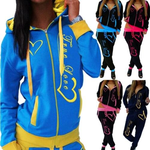 ZOGAA womens fashion sportswear two-piece leisure sportswear ladies winter workout clothes two-piece sportswear suit