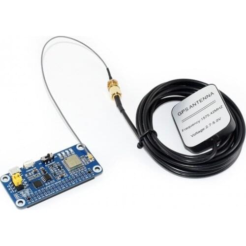 L76X Multi-GNSS HAT for Raspberry Pi/Jetson Nano,Supports GPS BDS QZSS UART interface,DGPS,SBAS (WAAS/EGNOS/MSAS/GAGAN)