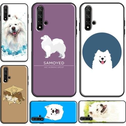 Cartoon Samoyed Dog Case For Huawei Y6 Y7 2019 Nova 5T Funda For Honor 10i 10 Lite 20 Pro 8X 9X 7A 8A Case