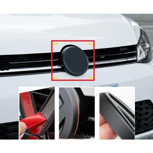 10 Pieces ABS Hood Logo Head Grille Emblems Covers Rear Trunk Sticker Tail Badge for VW Volkswagen Touran L