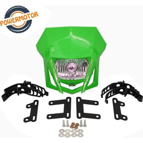 Five colors Motorcycle Headlight Fairing Headlamp Head Lamp Moto ForHONDA XR CRF 150 230 250 450 Dirt Bike Motocross