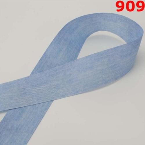 NEW 10/20/50/100 yards Jeans Plain coloured ribbon Doubel Face ribbon printed 25/38mm grosgrain ribbons free shipping