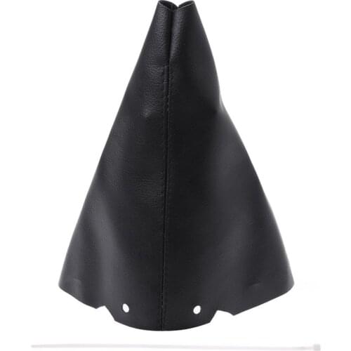 New PU Leather Dustproof Cover Gear Stick Gaiter Shift Collars Lever Boot For Peugeot 307 SW CC Car Interior Accessories C45