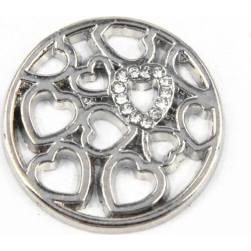 New Design Jewelry Round Crystal Window Plates Floating Charms for 30mm Memory Glass Locket 5pcs/lot