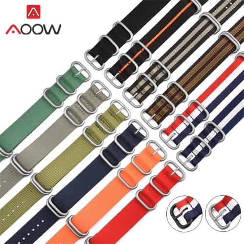 Heavy Duty NATO Nylon Strap 20mm 22mm ZULU Woven Fabric Watchband Stainless Steel Buckle Men Replacement Belt Band for Casio