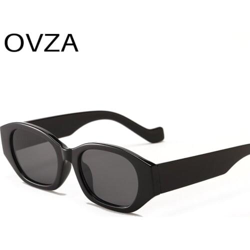 OVZA 2021 New Fashion Women Sunglasses Brand Designer UV400 Lens Sun Glasses for Men Rectangle Frame Oculos Masculino S2066