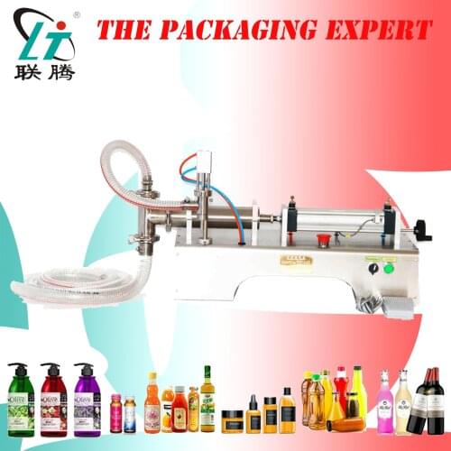 Pneumatic Piston Filling Machine Liquid Filler Shampoo Water Wine Milk Juice Vinegar Coffee Oil Drink Detergent Free Shipping