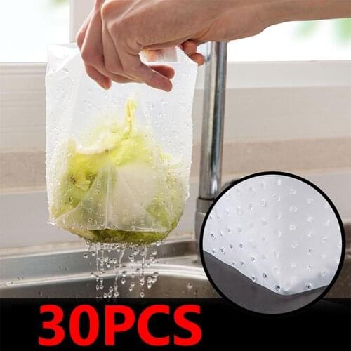 30Pcs Polyethylene Kitchen Garbage Filter Bag Sink Drain Hole Trash Strainer New Arrival