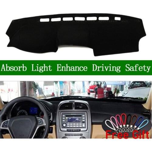 For CHERY TIGGO 2011 2012 2013 2014 2015 Dashboard Cover Sun Shade Non-slip Dash Mat Carpet Car Stickers Interior Accessories