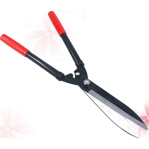 1PC Carbon Steel Fruit Tree Pruning Shears Gardening Branch Scissors Hedge Shears for Cutting Home Lawn (Black and Red)