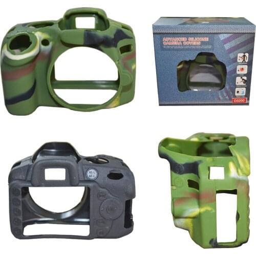 Nice Camera Video Bag For Nikon D3200 Silicone Case Rubber Camera case Protective Body Cover Skin