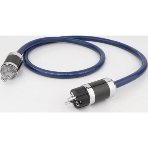 1PCS Furutech High Quality PCOCC Conductor Carbon Fiber Power Cord Ac Power Cable Version Out Side Diameter About 16m