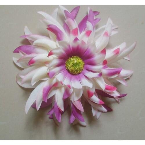 WedFavor 20pcs 12cm Artificial Big Fabric Gerbera Daisy Hair Flowers For DIY Hair Accessories Hat Shoe Dress Decoration