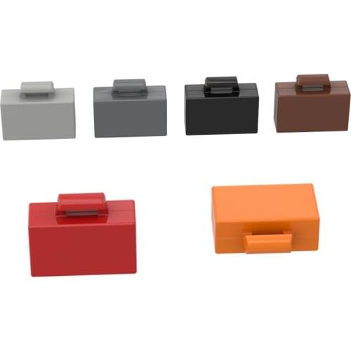 BuildMOC Compatible Assembles Particles 4449 suitcase Building Blocks Parts DIY LOGO Educational Tech Parts Toys