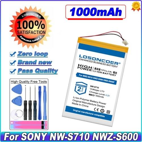 1000mAh Battery For SONY NW-S710 NWZ-S600 NWZ-S600F NWZ-S610 NWZ-S615 NWZ-S615F NWZ-S616 NWZ-S616F NWZ-S618