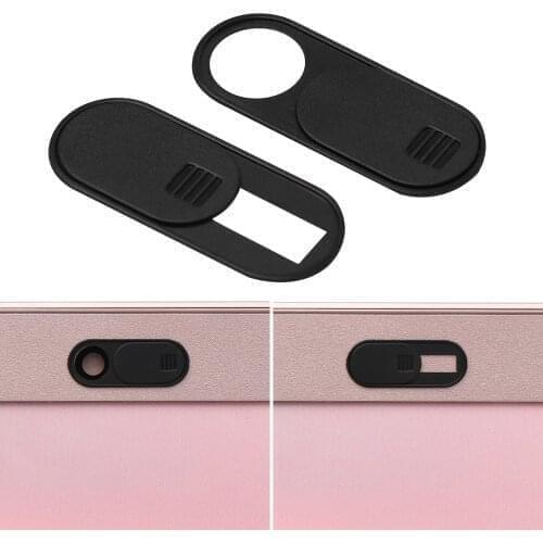 3Pcs Plastic Black WebCam Cover Shutter Magnet Slider Camera Cover for IPhone Laptop Mobile Phone Len Privacy Stickers Universal