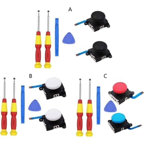 3D Replacement Left & Right Joystick Analog Rocker Stick Screwdriver for Nintend Joy-Con Switch / Switch Lite Controller