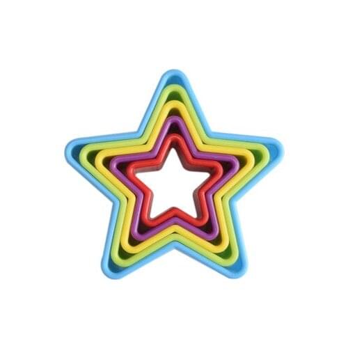 5pcs/set Of five-pointed Star Cookies Baking Mold Die Cutting Tool Pineapple Cake Mold Fondant D786